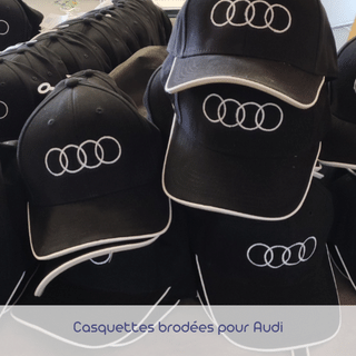 Casquettes brodées pour Audi
