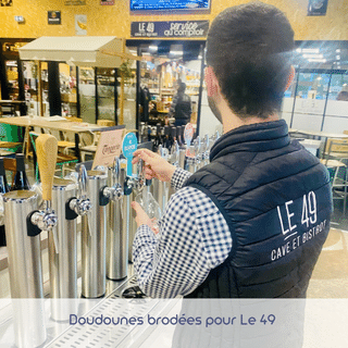 Doudounes brodées pour Le 49