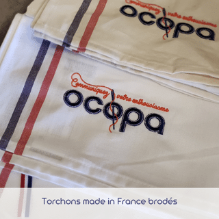 Torchons made in France brodés